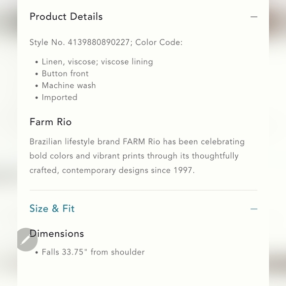 Farm Rio Dress - Picture 8 of 8